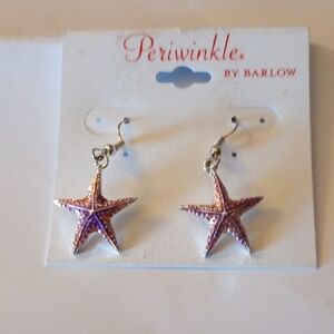 Periwinkle Star Earrings